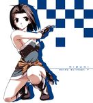  bannou_negi brown_eyes brown_hair character_name copyright_name gensou_suikoden gensou_suikoden_iv mizuki_(suikoden) ninja short_hair solo 