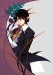  elf formal japonica male original pointy_ears red_eyes suit 