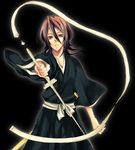  artist_request bleach hair_between_eyes kuchiki_rukia long_sleeves shikai sode_no_shirayuki_(shikai) solo sword weapon 