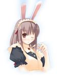  animal_ears bunny_ears copyright_request jirou_(chekoro) maid solo 