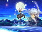  altis_(mary-server) lake mabinogi magic magical_girl nao_(mabinogi) thighhighs twintails wallpaper 