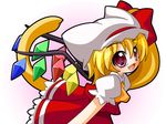  animal_ears bad_id bad_pixiv_id cat_ears cat_tail flandre_scarlet hat kemonomimi_mode red_eyes shinjitsu solo tail touhou 