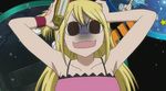  blonde_hair cap fairy_tail heartphilia_lucy lowres lucy_heartfilia lucy_heartphilia omg panicing 