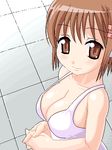  breasts cleavage lowres medium_breasts shakugan_no_shana solo watarabe_keiichi yoshida_kazumi 