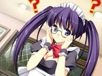  ? ar_forgotten_summer bespectacled game_cg glasses maid nanao_naru shirakawa_tsumire solo twintails 