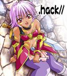  .hack//tasogare_no_udewa_densetsu 1girl artist_request kunisaki_rena pantyhose solo sword weapon 