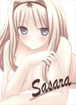  artist_request blonde_hair blush breasts kusugawa_sasara large_breasts long_hair nude solo to_heart_2 