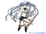  90s gotou_keiji hoshino_ruri kidou_senkan_nadesico long_hair midriff miniskirt skirt solo twintails 