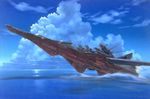  artist_request cloud day fushigi_no_umi_no_nadia highres nautilus ocean sky solo space_craft submarine water watercraft 