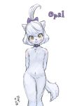  2019 anthro blush cub digital_media_(artwork) domestic_cat eyelashes felid feline felis female friendship_is_magic fur green_eyes hair hair_bow hair_ribbon hi_res looking_at_viewer mammal my_little_pony nude opalescence_(mlp) portrait pose ribbons signature simple_background smile solo standing three-quarter_portrait white_background yanamosuda young 