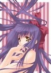  absurdres bangs carnelian highres kao_no_nai_tsuki kuraki_suzuna long_hair ribbon solo 