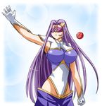  blindfold breasts cosplay fate/stay_night fate_(series) gloves gundam gundam_seed gundam_seed_destiny hair_ornament haro huge_breasts leotard long_hair lowres meer_campbell meer_campbell_(cosplay) purple_hair purple_leotard rider solo star star_hair_ornament steed_(steed_enterprise) very_long_hair white_leotard 