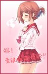  folded_ponytail komaki_manaka long_sleeves nishikiori_jin school_uniform serafuku solo to_heart_2 
