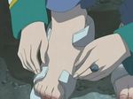  feet jewelry long_sleeves mashiro_blan_de_windbloom my-otome ring sandals screencap solo toes 