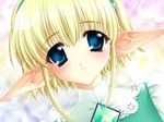  annette_vaslois blonde_hair blue_eyes carnelian elf game_cg moldavite pointy_ears short_hair solo 