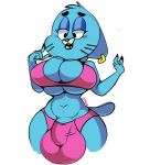  anthro balls big_balls big_breasts big_penis breasts cartoon_network clothed clothing dickgirl domestic_cat dongitos ear_piercing felid feline felis gumball_watterson huge_balls huge_breasts huge_penis intersex mammal penis piercing simple_background solo the_amazing_world_of_gumball thick_thighs white_background 