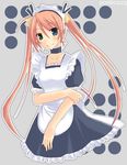  artist_request heterochromia kagurazaka_asuna mahou_sensei_negima! maid short_sleeves solo 