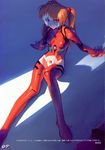  ayanami_rei cosplay maebari nadeara_bukichi neon_genesis_evangelion plugsuit red_eyes sitting solo souryuu_asuka_langley souryuu_asuka_langley_(cosplay) wig 