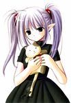  cat dress long_hair nishimata_aoi pointy_ears primula shuffle! solo stuffed_animal stuffed_cat stuffed_toy twintails 