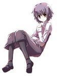  bangs casual long_sleeves nagato_yuki pantyhose short_hair solo suzumiya_haruhi_no_yuuutsu tokyo_(great_akuta) 