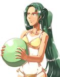  ball beachball bikini cabbage long_hair man_face one-piece_tan quality quality_cabbage solo suzumiya_haruhi_no_yuuutsu swimsuit tan tanline tokyo_(great_akuta) tsuruya very_long_hair what 