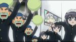  6+girls animated animated_gif cabbage happiness! long_sleeves lowres mia_clementis multiple_boys multiple_girls neta parody quality quality_cabbage what yoake_mae_yori_ruri_iro_na 