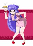  blush breasts china_dress chinadress chinese_clothes cleavage dress hips ranma_1/2 shampoo_(ranma_1/2) smile wide_hips 