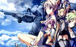  baldr_sky kirishima_rein mecha minazuki_makoto minazuki_sora nagisa_chinatsu nishino_aki panties sky underwear wakakusa_nanoha 