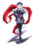  caren_hortensia fate/hollow_ataraxia fate/stay_night fate_(series) highres kikurage_(plastic_people) layered_sleeves long_sleeves pantyhose shroud_of_magdalene silver_hair solo thighhighs yellow_eyes 