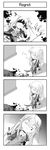  1girl 4koma artist_request caster comic fate/stay_night fate_(series) greyscale long_sleeves monochrome translated 