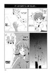  1girl 4koma artist_request comic greyscale hatchet highres higurashi_no_naku_koro_ni maebara_keiichi monochrome nose_hatchet ryuuguu_rena translated 