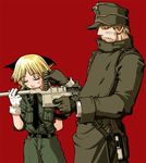  animal_ears artist_request captain_(hellsing) cat_ears catboy clip_(weapon) gloves gun handgun hellsing licking long_sleeves male_focus mauser_c96 multiple_boys nazi necktie pistol schrodinger sexually_suggestive tongue weapon 