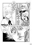  1girl artist_request artoria_pendragon_(all) comic fate/stay_night fate_(series) gilgamesh greyscale hard_translated long_sleeves monochrome saber translated 