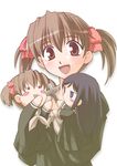  artist_request chibi fukuzawa_yumi long_sleeves maria-sama_ga_miteru ogasawara_sachiko puppet school_uniform solo 