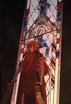  artist_request asch gloves long_hair male_focus red_hair solo stained_glass surcoat sword tales_of_(series) tales_of_the_abyss weapon 