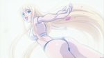  artist_request ass back bikini blonde_hair long_hair looking_back mahou_sensei_negima! screencap solo swimsuit thong_bikini very_long_hair yukihiro_ayaka 