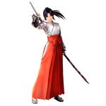  artist_request biko_3 hakama japanese_clothes miko red_hakama solo sword weapon 