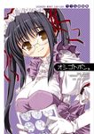  breasts copyright_request glasses large_breasts long_hair maid sasahiro solo 
