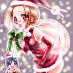  artist_request christmas lowres pani_poni_dash! santa_costume solo uehara_miyako 