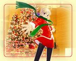 artist_request artoria_pendragon_(all) blonde_hair christmas fate/stay_night fate_(series) long_sleeves pantyhose saber solo 