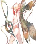  breasts butterfly_wings copyright_request fairy medium_breasts nude princess_spirit red_hair ribbon skinny solo treble_clef wings 