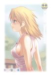  breasts medium_breasts sakaki_imasato sasamori_karin sideboob solo tank_top to_heart_2 