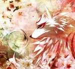  amaterasu animal artist_request flower ookami_(game) solo wolf 