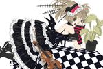  gothic haku_(sabosoda) instrument original plant solo venus_flytrap violin wings 