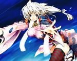 akahoshi_kenji copyright_request japanese_clothes kimono long_sleeves new_year solo tabi thighhighs 