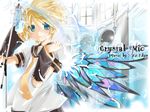  aqua_hair blue_eyes candle church feathers hekicha kagamine_len male_focus microphone microphone_stand necktie solo vocaloid wings yellow_neckwear 