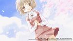  brown_hair flowers hidamari_sketch petals seifuku yuno 