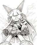  artist_request dynamo_z greyscale highres hyper_blossom mecha monochrome powerpuff_girls_z sketch solo 