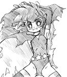  artist_request greyscale lowres matsubara_kaoru monochrome powered_buttercup powerpuff_girls_z sketch solo thighhighs 