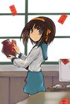  brown_hair long_sleeves negy short_hair solo suzumiya_haruhi suzumiya_haruhi_no_yuuutsu translated 